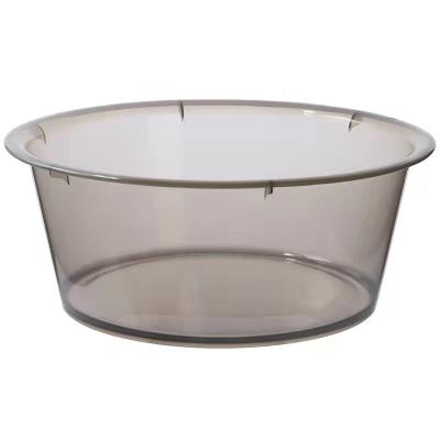 China Basin Household Transparent Laundry Wash Basin Stocked Plastic Thickened Wash Basin for Vegetable Wash Basin in Student for sale