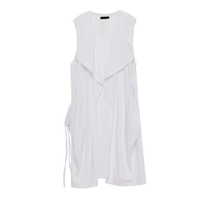 China Breathable Custom Ladies Knitted Long Vest Women Leisure Sleeveless Tops for sale