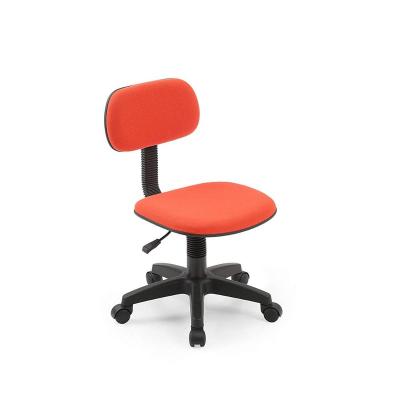 China Armless, Low Back, Executive Chair Adjustable Height, Task Swivel Chair with Padded Back and Seat in Red for sale