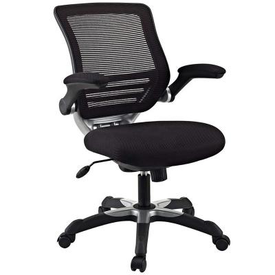 China (Size) Adjustable Commercial Ergonomic Black Mesh Back Seat Flip-Up Arms Office Chair for sale