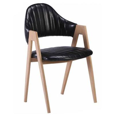 China Modern popular modern design dining chair imitative solid wood cafe chair with best price for sale