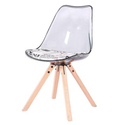 China Foldable Colorful Transparent Wooden Dining Chair Legs for sale