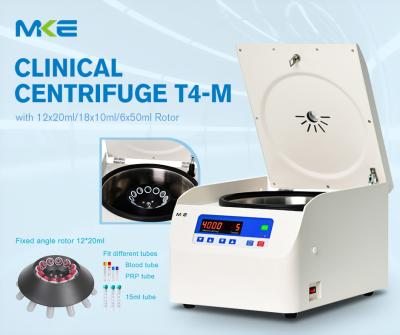 China 12x20ml Benchtop Low Speed Centrifuge with 4000rpm Max Speed and Multiple Rotors for sale