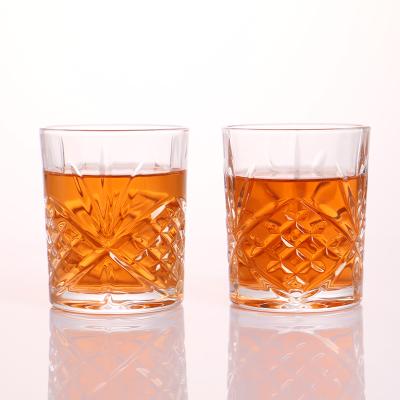 China Food Grade 300ml Clear Wine Glass Vodka Mug Whiskey Glass Tumbler Drinkware for sale