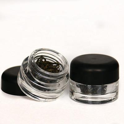 China Unique Design Herb Spice and Saffron Glass Material Luxury Glass Jar with Child Resistant Lid for sale