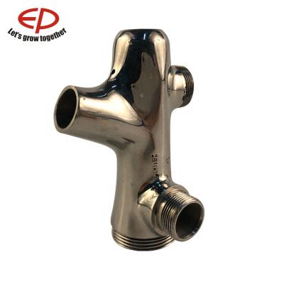 China Car Compressor Auto Three Way Stainless Steel Valve Mount Steel Pipe for sale