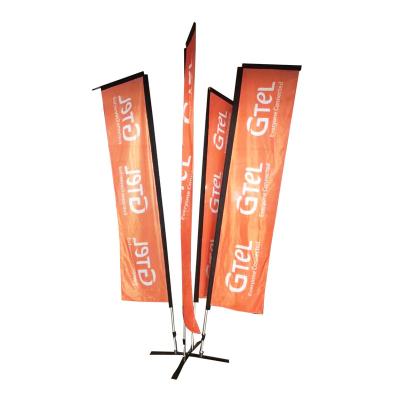 China Health care institutes sell waterproof beach flag knife feather flag single side double-sided printing custom logo for sale