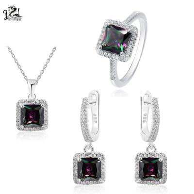 China Bridal Wedding 925 Sterling Silver Jewelry Set Luxury Women Wholesale TRENDY for sale