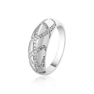 China TRENDY Fashion Jewelry 925 Sterling Silver Zircon Ring for sale