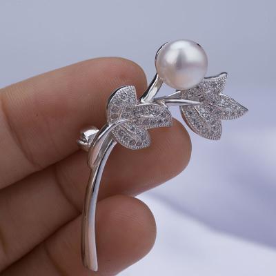 China New Design Brooch Sterling Silver Elegant Brooch For Women for sale