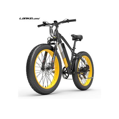 China Aluminum Alloy Battery Mountain Hidden Electric Bicycle 26 Inch Full Suspension Ebike Adult Electric Mountain Bike for sale