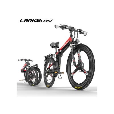 China Hot Selling Electric Folding Bike Custom Wholesale 6061Aluminum Alloy High Speed ​​Urban Travel Double Tire Suspension for sale