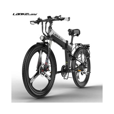 China 6061Aluminum Alloy New Arrivals 26Inch 48V 400W Folding Bicycle Mountain Electric Bike For Adult for sale