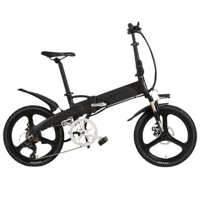 China 2021 New Design Aluminum Alloy Folding Dirt Bike Electric Bicycle 7 Speed ​​Sale ebike 2 Wheel Cheap Adult Brushless Motor For Work Riding for sale