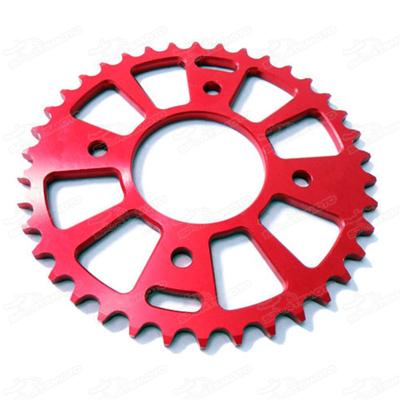 China Pit Bike Parts Alloy Aluminum Rear Sprocket 420 Dirt Billet 7075 428 7075 Aluminum Sprockets Minimoto Motard 35T 37T 39T 41T Teeth for sale