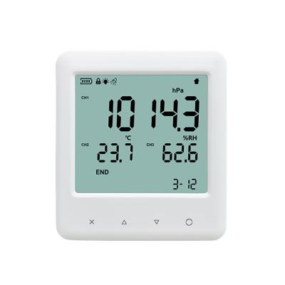 China YEM-70L Easy Data Storage Function Air Pressure Humidity Temperature Monitor for sale