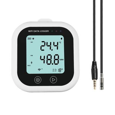 China WIFI-200E External Sensor Measuring Wifi Temperature Humidity Data Logger 25920 Readings for sale