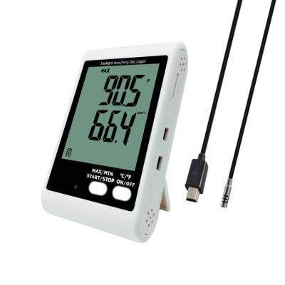 China DWL-21E DWL-21E Large Digital LCD Display External Sensor Thermometer Hygrometer Data Logger for sale