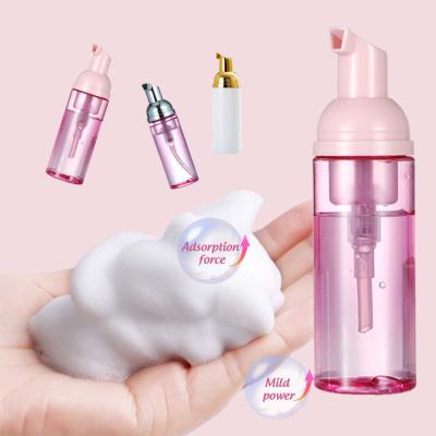 China Lash Extension Shampoo Private Label Lash Shampoo Set Pink Bubble Lash Clean Foam Shampoo Brush for sale