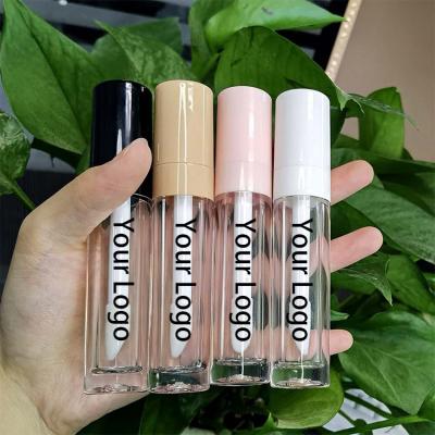 China Waterproof Make Your Own Logo Lip Gloss Wholesale Lip Gloss Lipgloss Tube Black Packaging Custom Made for sale