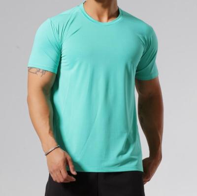 China 2022 New Design Anti Wrinkle Custom Mens Gym Elastane T Shirts Fitness Workout Use Mens Gym Clothing T Shirts for sale