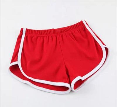 China Wholesale Anti Wrinkle Elastic Logo Embroidered Stretchy Yoga Shorts OEM Waist Gym Hip Women Sports Shorts Slim Dyed Booty Shorts For Girls for sale