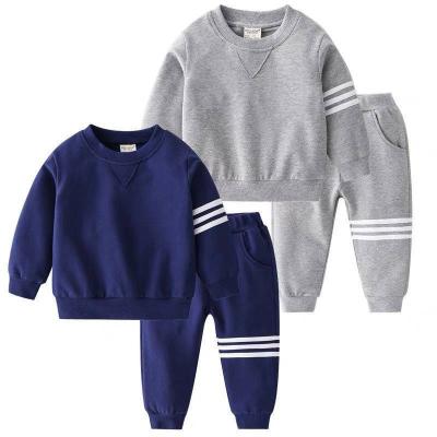 China Wholesale Casual Kids Casual Clothes Boys Clothing Set Spring Hoodies High Quality Cotton Sweatshirt And Jogger Custom Kids Clothing for sale