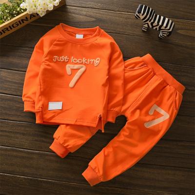 China Fashion 2022 Casual 2-5 Years Spring Casual Baby Toddler Clothing Kids Boys Boutique Winter Sportswear Autumn Number Pattern Long Sleeve for sale