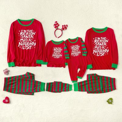 China Anti-pilling girls 2020 anti-pilling families matching Santa Child Christmas Pjs of new arrival Christmas children's pajamas for sale