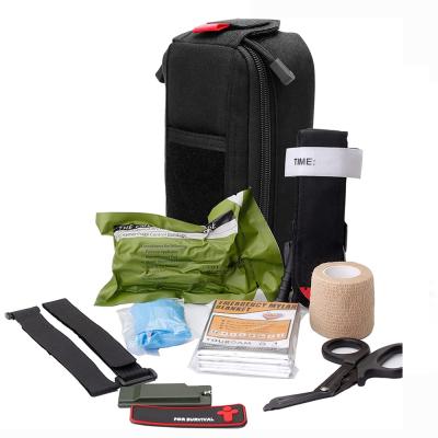 China Empty Army Police Military Emergency First Aid Kit Tear-Away Trauma Pouch Tear-Away First Aid Survival Kit Duty Bags For Outdoor Disaster Without Logo for sale