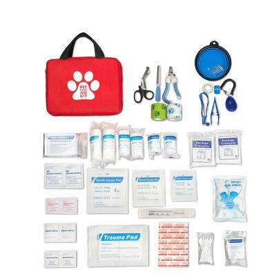 China Essential Portable Survival Custom Portable Pet Medical Rescue Dog First Aid Kit for sale