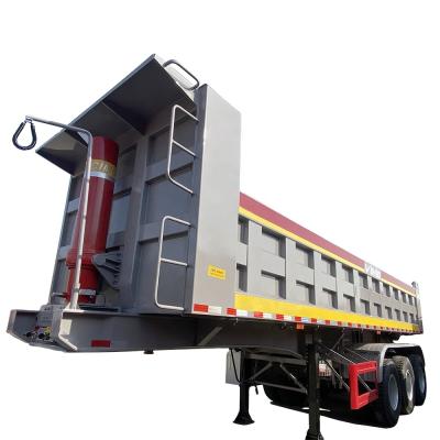 China 30 Axle 4 Axle 4 Ton 50 Ton Side Wall Lifter Semi Trailer CIMC HUAJUN Tipper Cargo Trailer 3 Truck Trailer For Transportation for sale