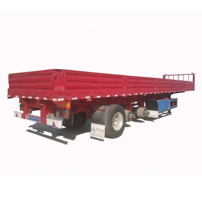 China Main Truck Trailer Brand Three Alxes Transport Cargo Pick Up Barrier Semi Trailer For Cargo Truck Trailer 13 Ton Fuwa Brand 35 Ton CIMC HUAJUN for sale