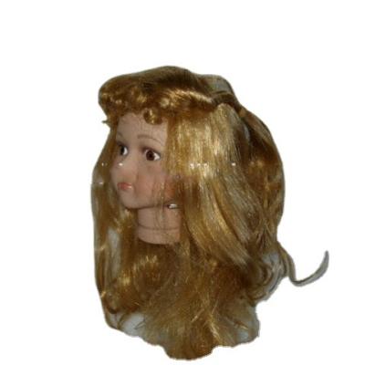 China Top Quality Synthetic Curly Hair Golden Wigs For BJD Dolls for sale