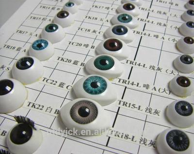 China Crystal Round/Half Round/Oval Plastic Reborn Doll Eyes for sale