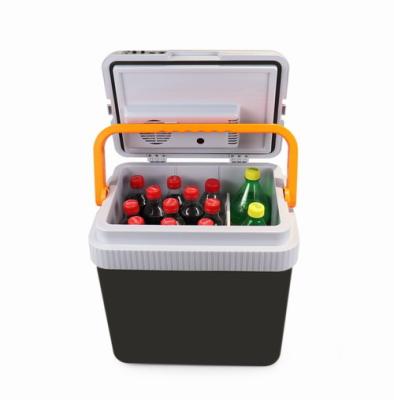 China New Selling CE Camping 12V 230V 24L Mini Car Fridges Hot China-chic Box Portable Electric Outdoor Cooler Fridge for sale