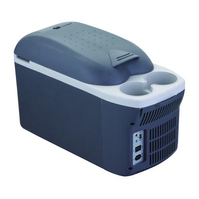 China DC 12V AC 220V 8L Mini Camping Peltier Cooling System JY-A-8L Car Refrigerators Thermoelectric Portable Electric Warmer Box Fridge Cooler for sale