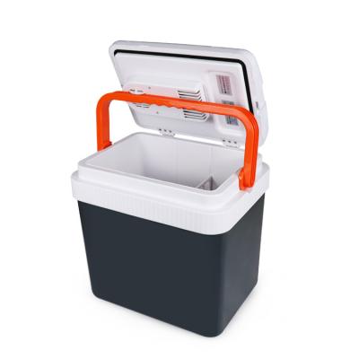 China 24L DC 12V AC 230v portable car cooler box insulated cooler koelbox for sale