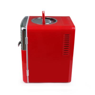 China Portable room temperature 6 box cooler mini acdc refrigerator car cooler box 12v travel for sale