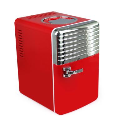 China Room Temperature Red Pink Purple Blue White Portable Fridge Mini 6 Liter Car 12v Cooler Thermoelectric Warmer for sale