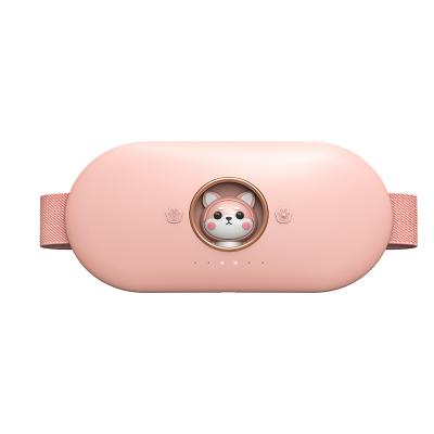 China All 2022 New Arrival Cute Vibration Hot Compress Heating Belt Smart Massager To Relieve Abdominal Pain Best Gift For Women for sale