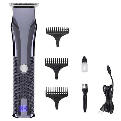 China RV 2022 Hot Selling USB Filling Hair Cut Trimmer Digital Display Hairdresser Professional Salon Electric Clippers for sale