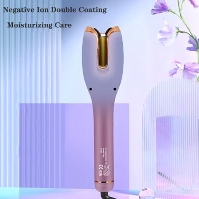 China New Style 360 ​​Rotating Constant Temperature Anti-Scalding Hair Curlers Smart Automatic Curling Iron Best Gift For Lazy People for sale