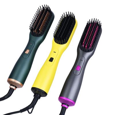 China Hot Selling Household Comb Straight Hair Blowing Comb 2 in 1 Portable Hot Air Comb Travel Hair Styling Tools for sale