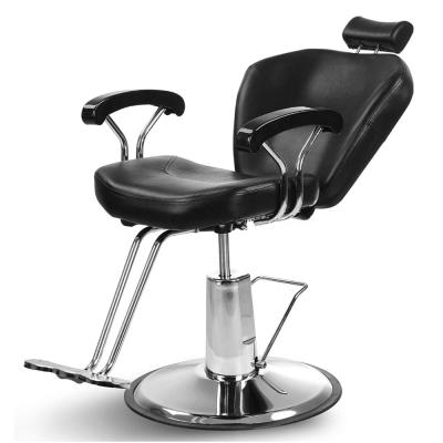 China Modern Man Reclining Barber Chair For Hair Cutting Barber Chair Wholesale Black Cheap Barber Chair for sale