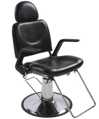 China Modern All Porpuse Black Hydraulic Barber Chairs Salon Chair With Big Pump Comfortable Barber Shop Hairdressing Chair for sale