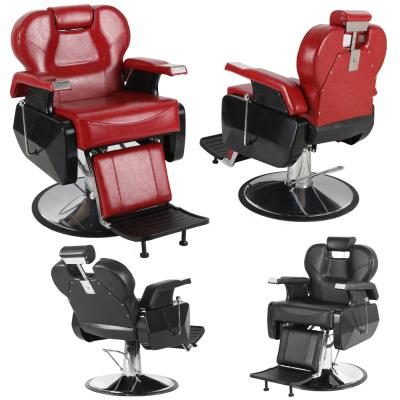 China Wholesale Modern Red Classic Durable Barber Chair Hair Salon Chair For Hair Salon Best Selling Salon Furniture With High Quality for sale