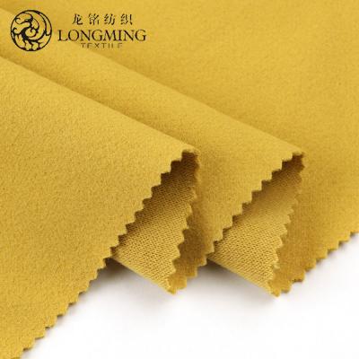 China Anti-static High Quality Fashion Recycled 100% Polyester Wool Look Soft Hand Feeling Fabric For Clothes In 2021 for sale