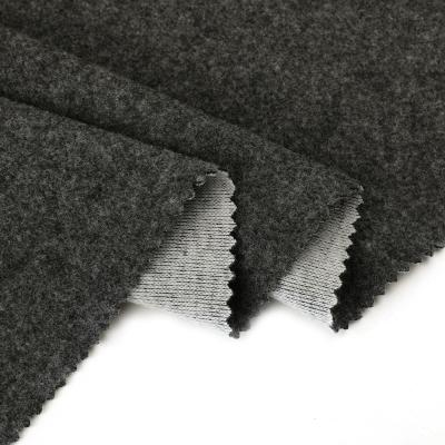 China 2021 trend anti static popular design comfortable polyester anti pilling wool blended fabric for mens overcoat for sale