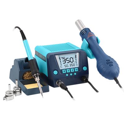 China Bakon machinery repair shops 2 years warranty bk881 air gun hot soldering station with nozzles for sale